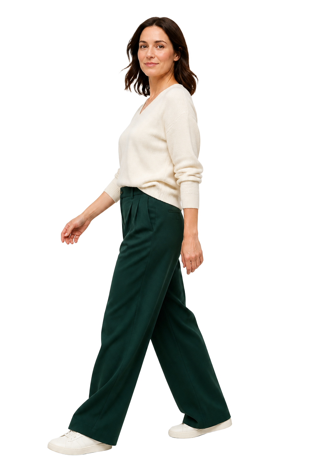 Woman walking confidently through a changing health journey